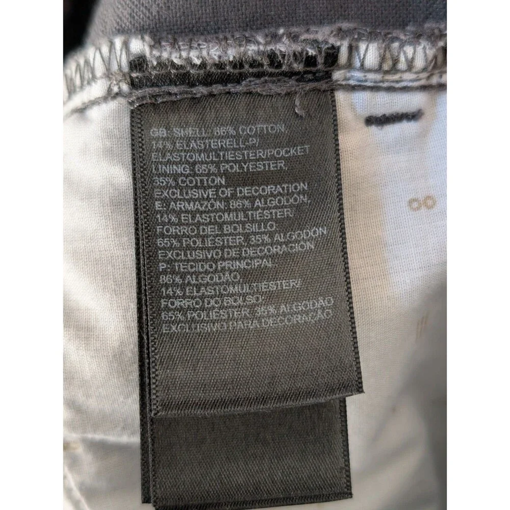The North Face Mens Pants 34 Gray Canvas Stretch Utility Chino Gorpcore Outdoor